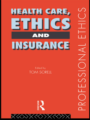 cover image of Health Care, Ethics and Insurance